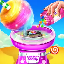 Sweet Cotton Candy Shop: Candy Cooking Maker Game